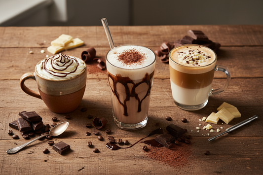 Master three classic Mocha coffee recipes—from a traditional caffè mocha to a white chocolate variation. The perfect marriage of coffee and chocolate in every cup.