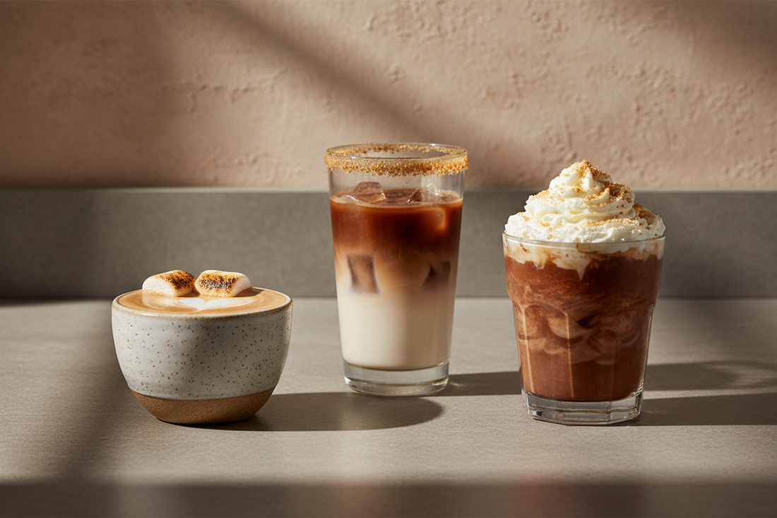Three Nostalgic S'mores Coffee Recipes: Campfire Comfort in a Cup