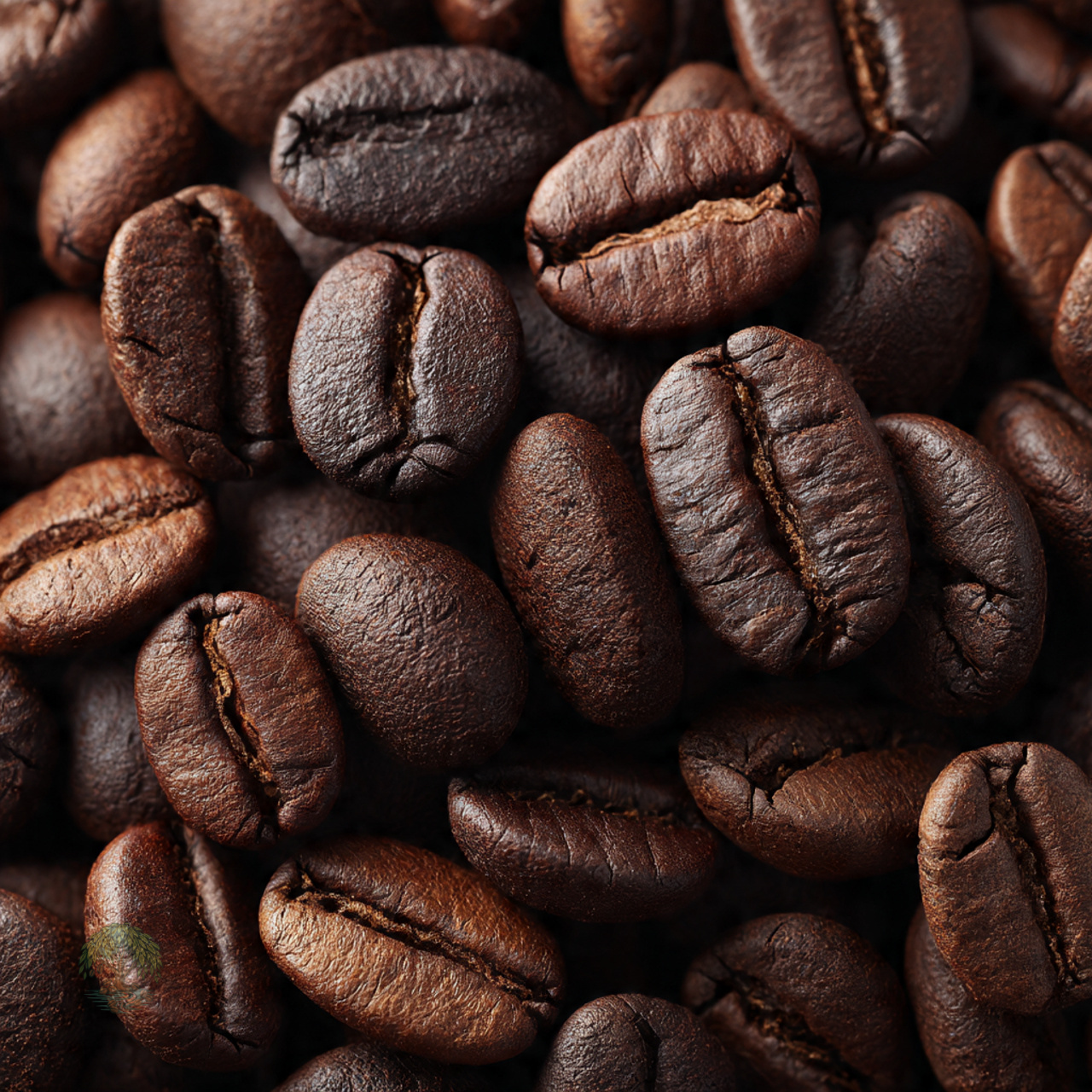 close up-medium roast- coffee beans