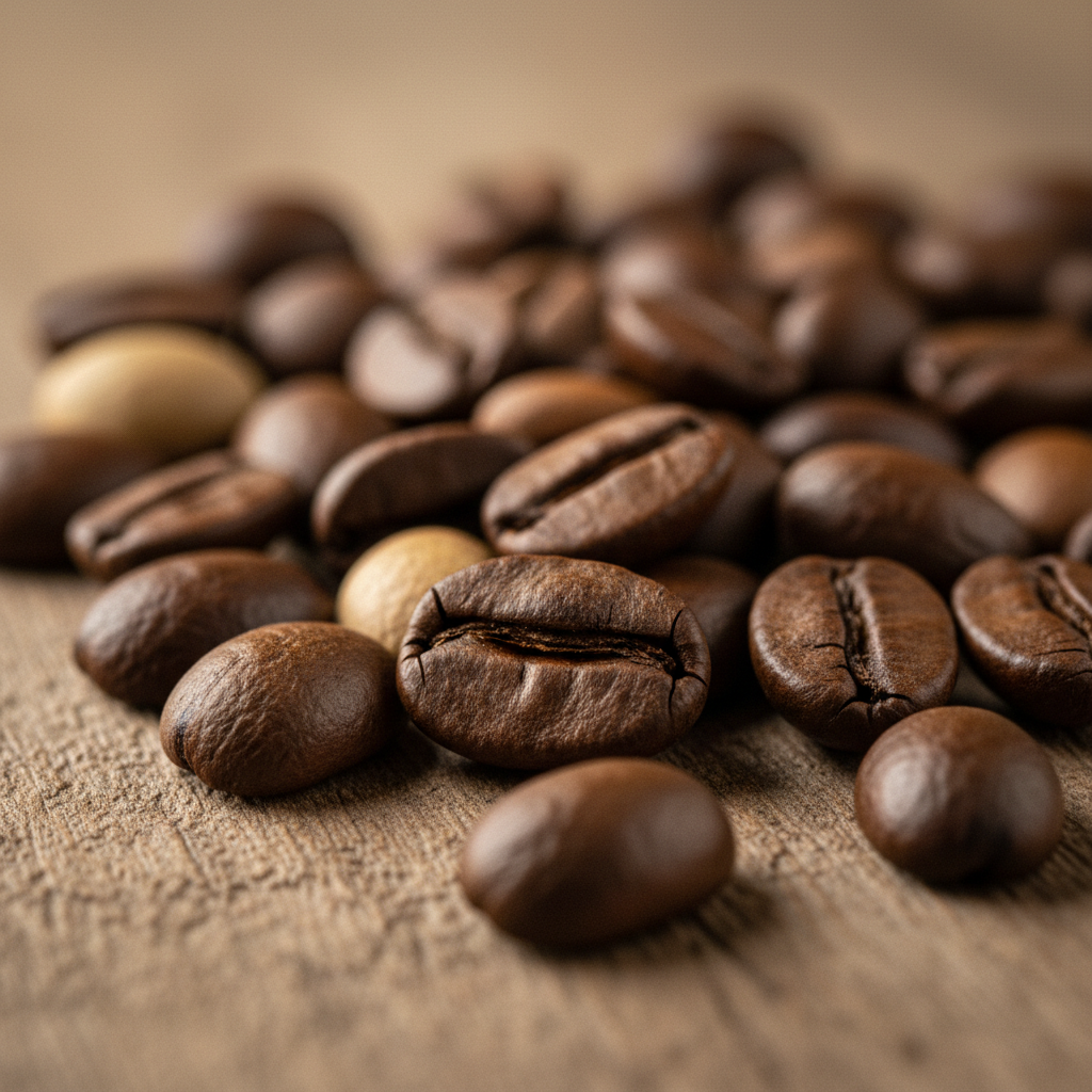Medium roast coffee beans from Guatemala with chocolate fruit and butterscotch aroma