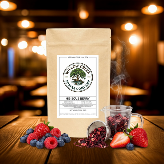 Hibiscus Berry Tea with Berries